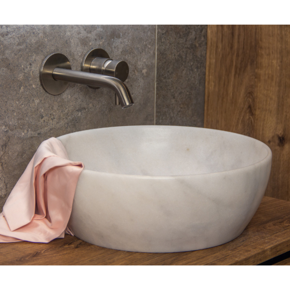 Waskom Marmer Rond Imperial White
