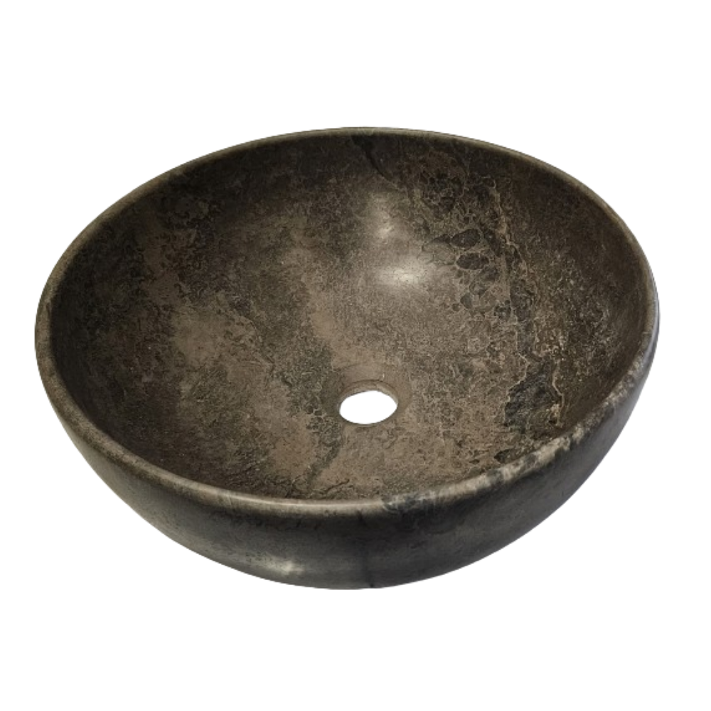 Waskom Marmer Rond Mokka Brown