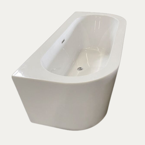 Luxe half vrijstaand bad (back to wall) 170x75x59 cm