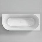 Vrijstaand hoekbad Moon Wit Rechts 180x80x60 cm