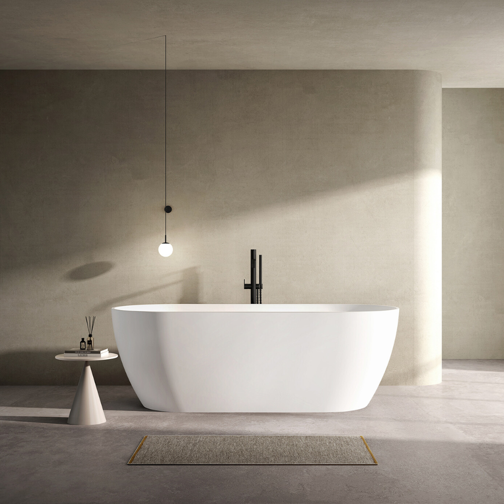 Vrijstaand bad Moon Mat Wit 180x80x60 cm