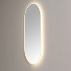 Spiegel ambiance ovaal met LED verlichting, 3 kleur instelbaar & dimbaar