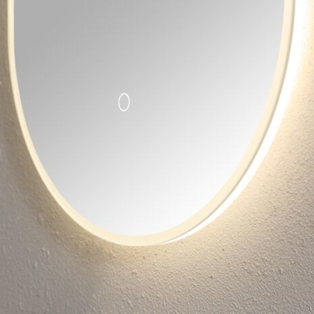 Spiegel ambiance ovaal met LED verlichting, 3 kleur instelbaar & dimbaar