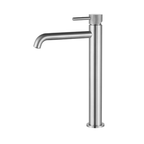 Wastafelmengkraan Slimline hoog met geribbelde knop