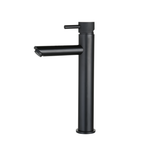 Wastafelmengkraan hoog met geribbelde knop