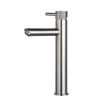 Wastafelmengkraan hoog met geribbelde knop