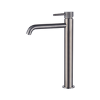 Wastafelmengkraan Slimline hoog met geribbelde knop