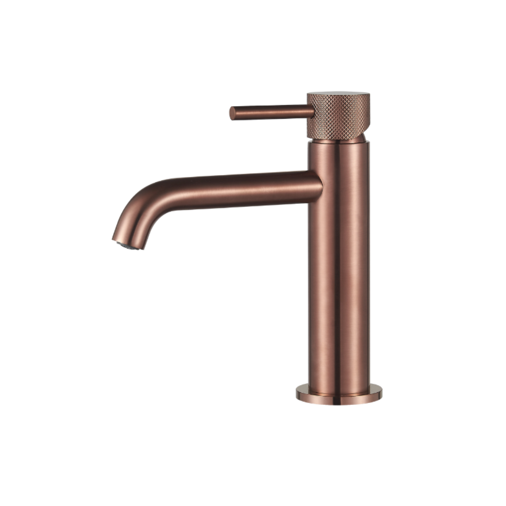 Wastafelmengkraan Slimline met geribbelde knop